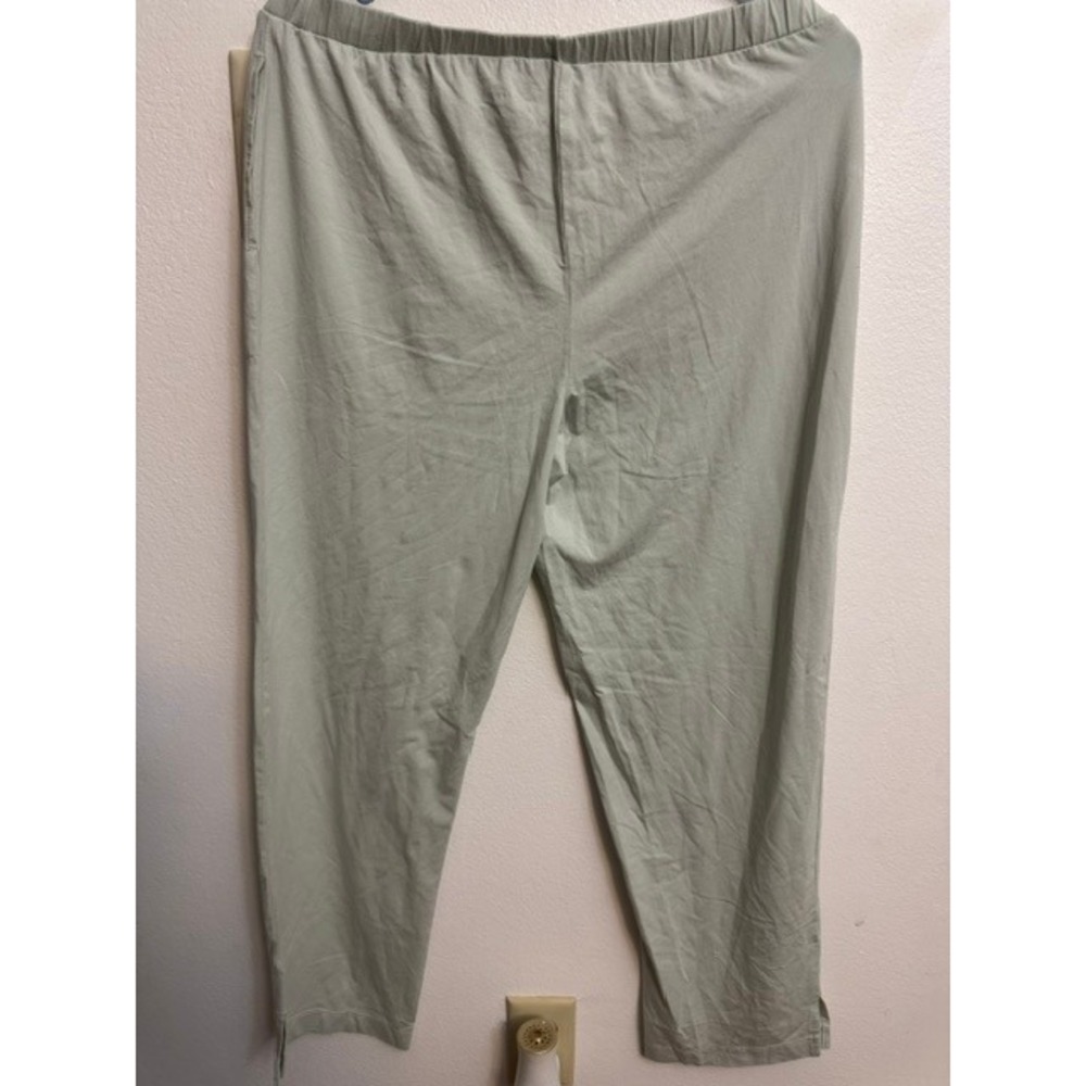 Soma Restore AloeKnit Sage Green Lounge Pants Women M Cotton Blend Straight (D) - Picture 2 of 3